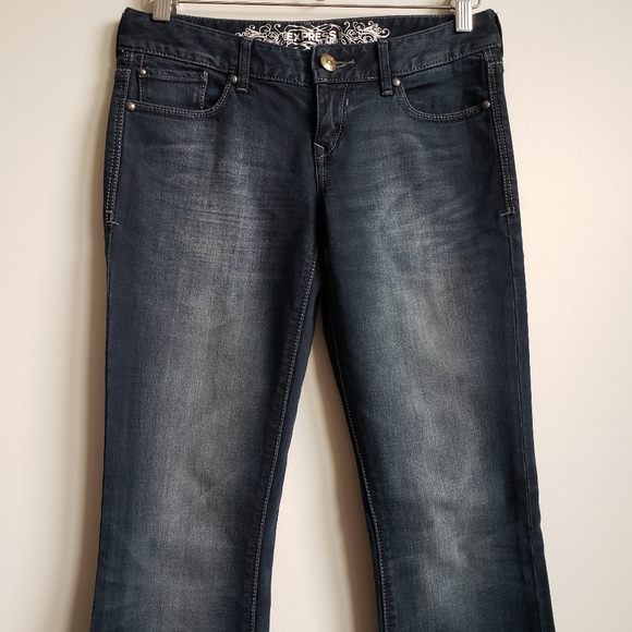 Express Stella Boot Low Rise Denim Jeans - Picture 2 of 7